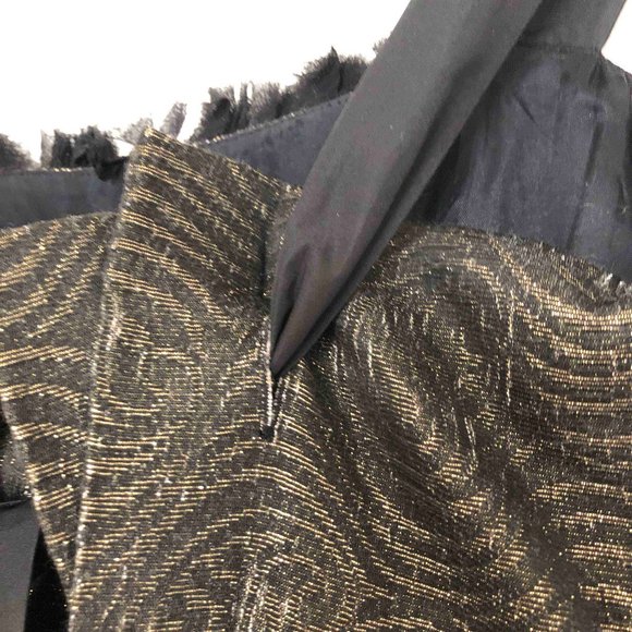 BCBGMaxAzria Quilted Gold Detail Cocktail Dress Size S - Picture 8 of 11